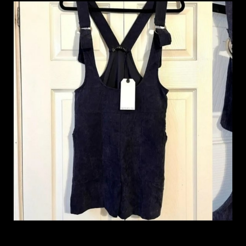 Anthropologie Navy Shortalls